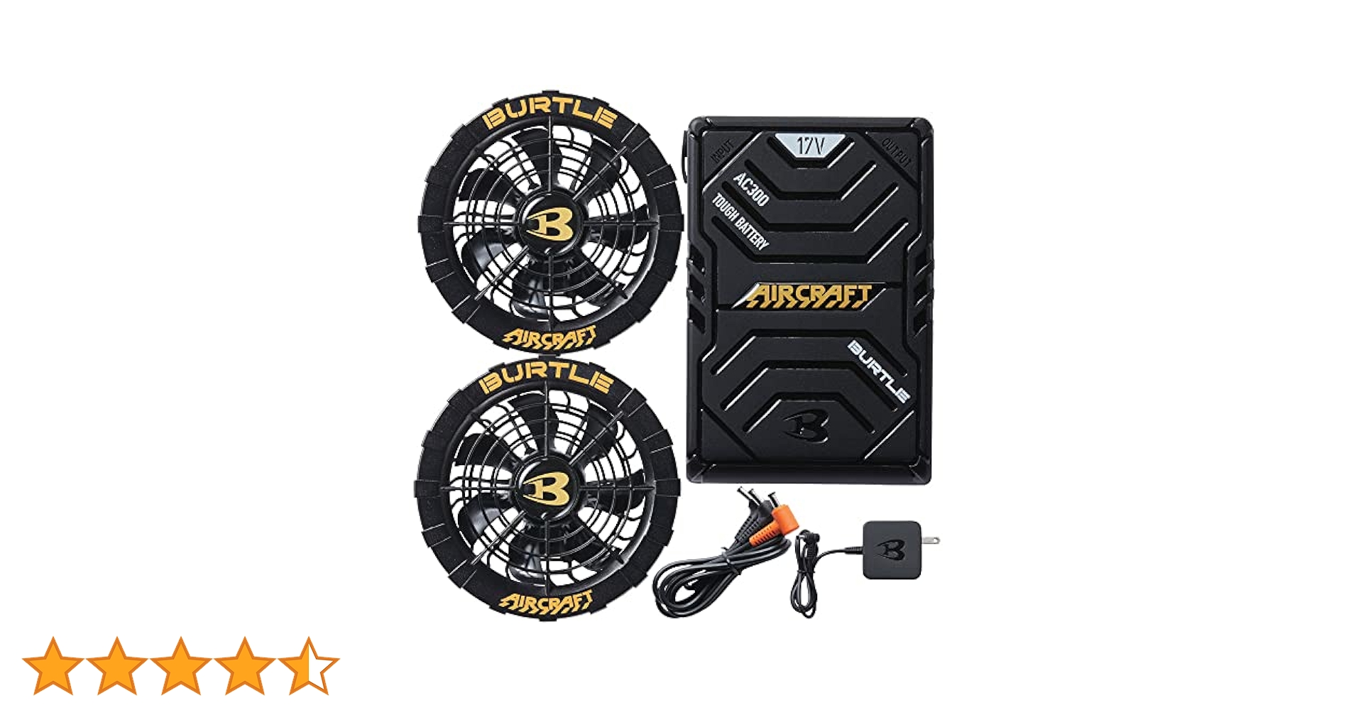 バートル17Vバッテリー、ファン、充電器セット Amazon.co.jp: バートル BURTLE 黒ファン＋新型17V黒バッテリー